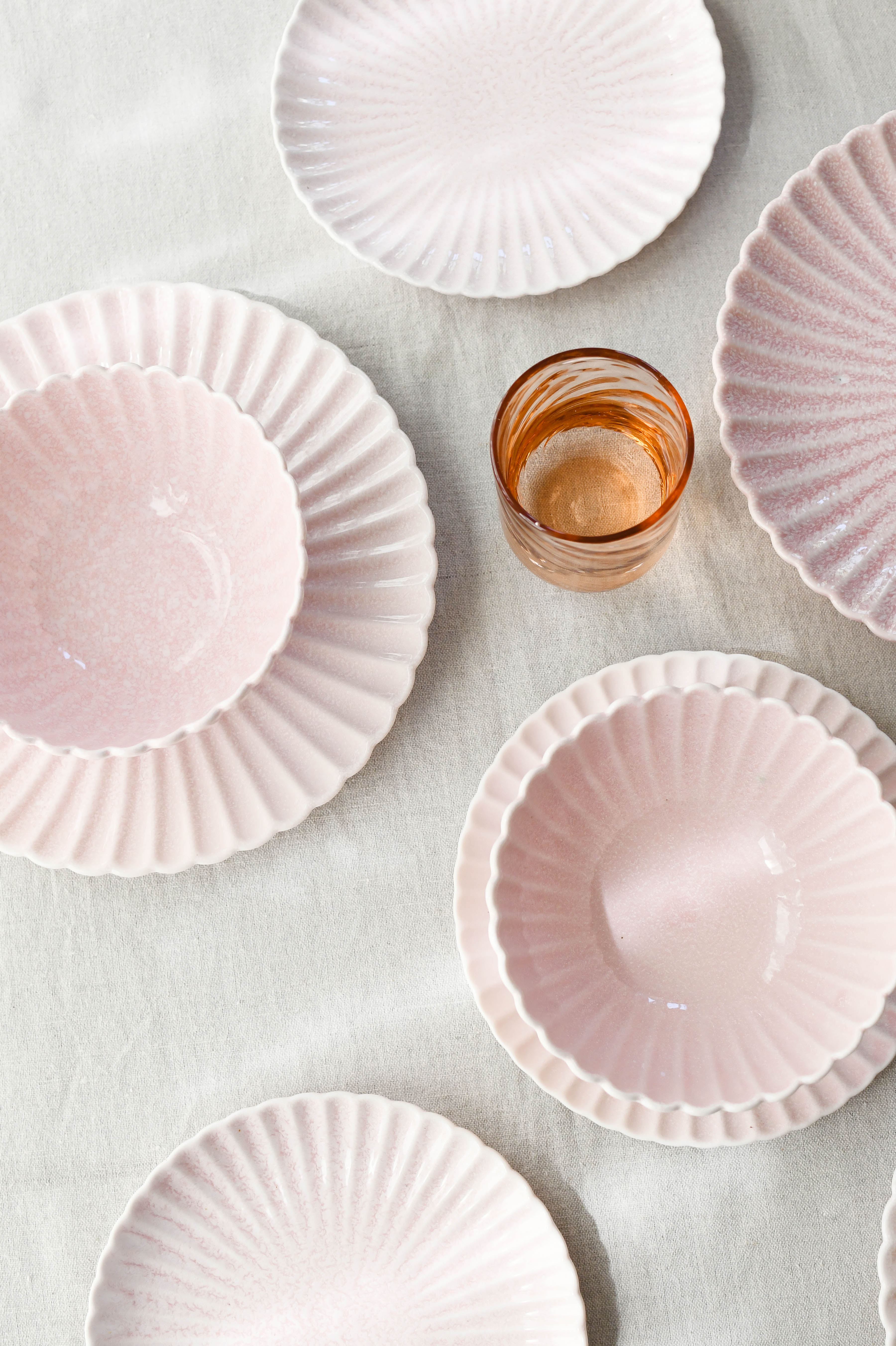 Clam frokosttallerken, Pink - Ø20 cm.